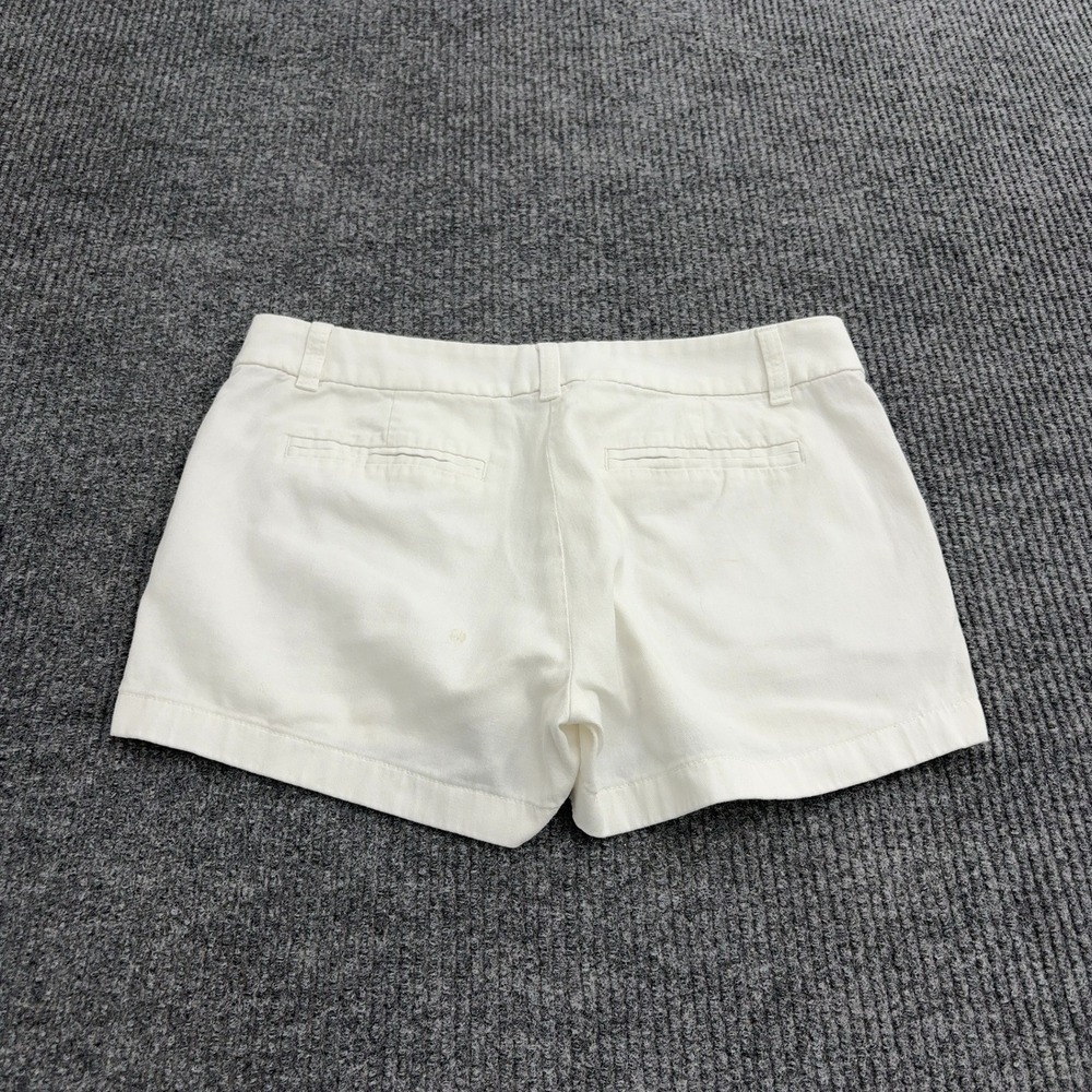 J Crew Shorts Womens 4 White Cotton Chino Casual Classic Preppy - Picture 4 of 6